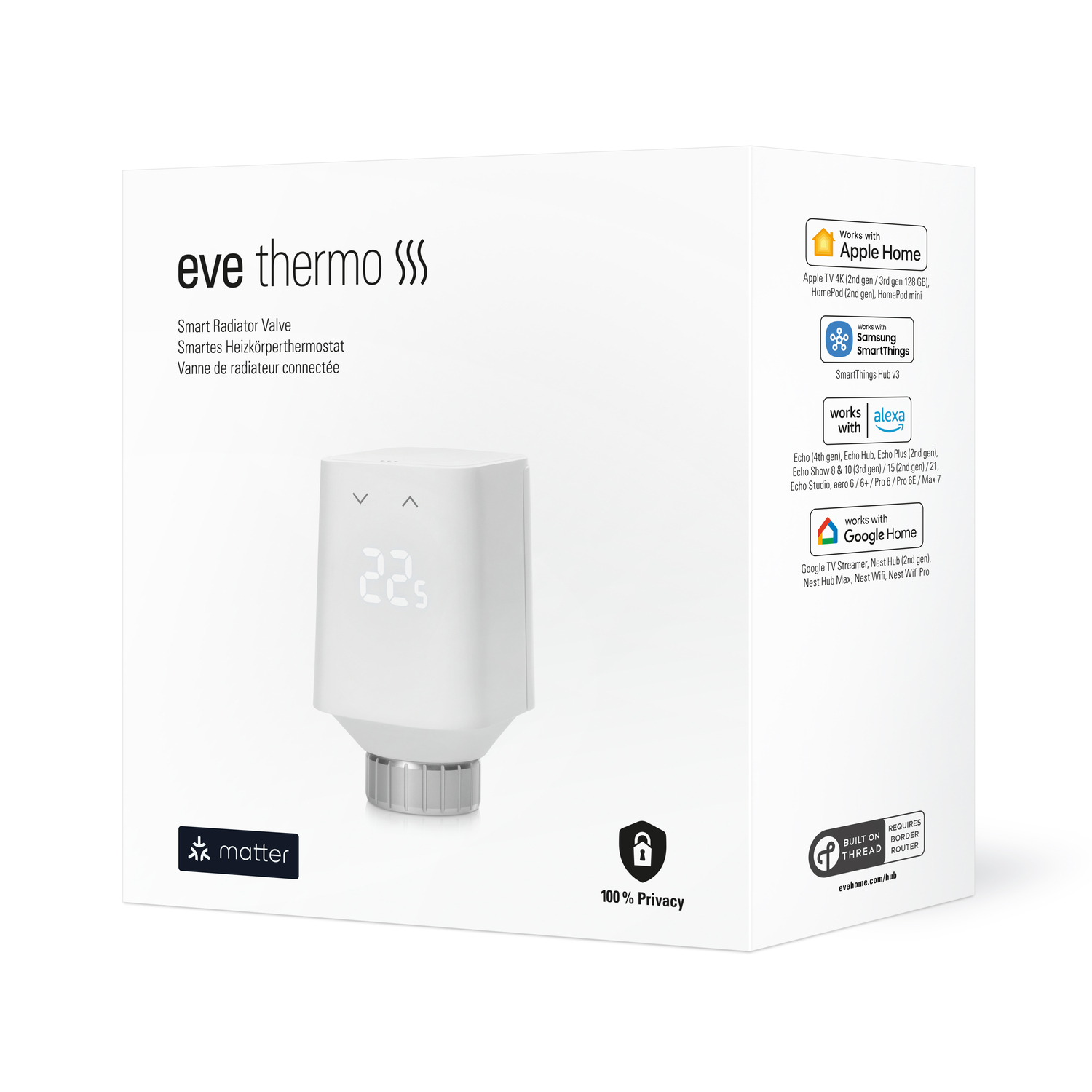 Eve Thermo Heizkörperthermostat 5. Generation (Matter over Thread)