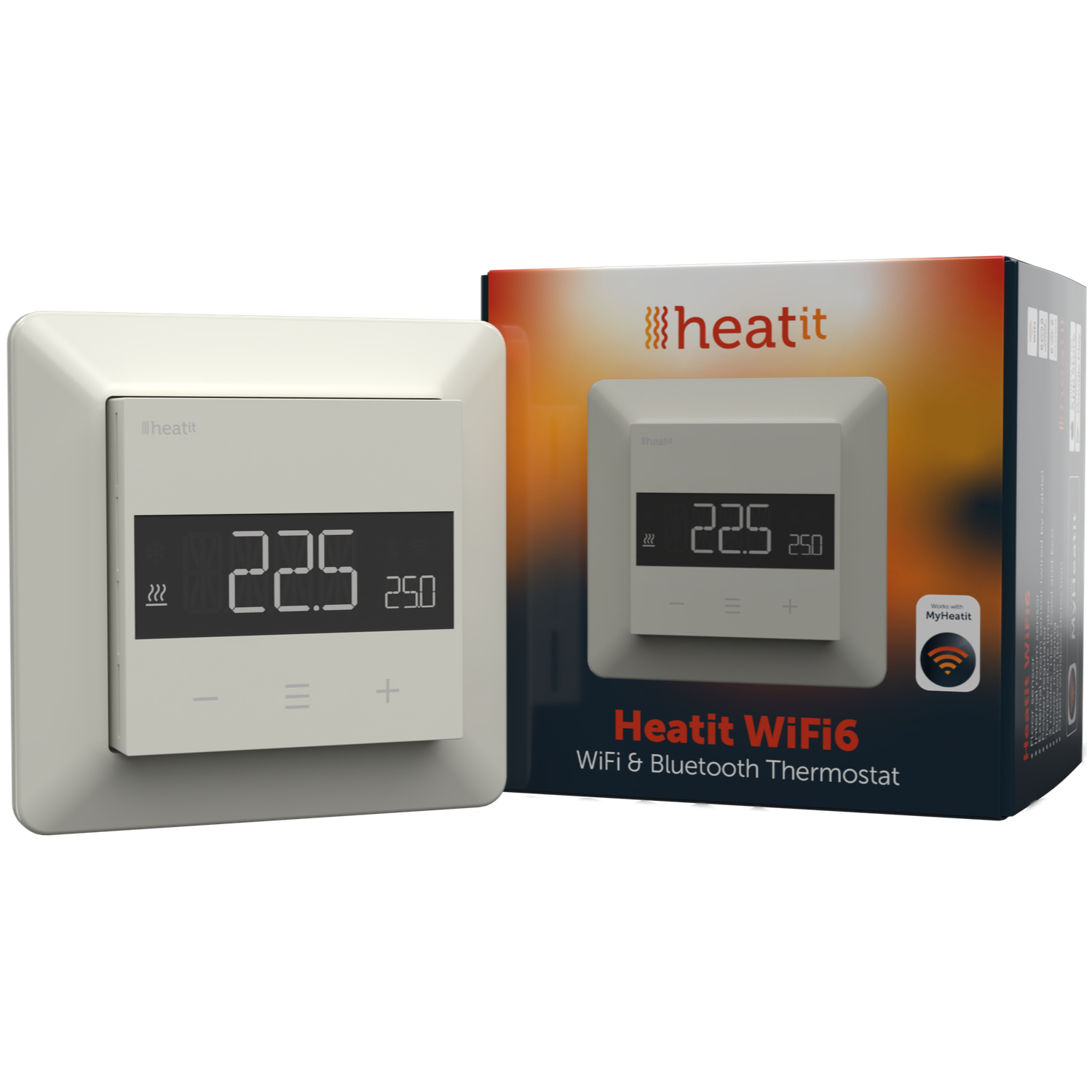 Heatit WiFi6 Thermostat (Weiß RAL 9010)