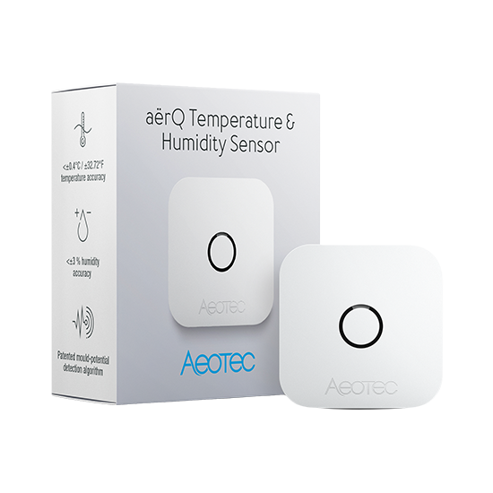 Aeotec aërQ Temperature & Humidity Sensor Temperatur-Feuchtigkeit-Sensor Z-Wave Plus V2 ZWA039