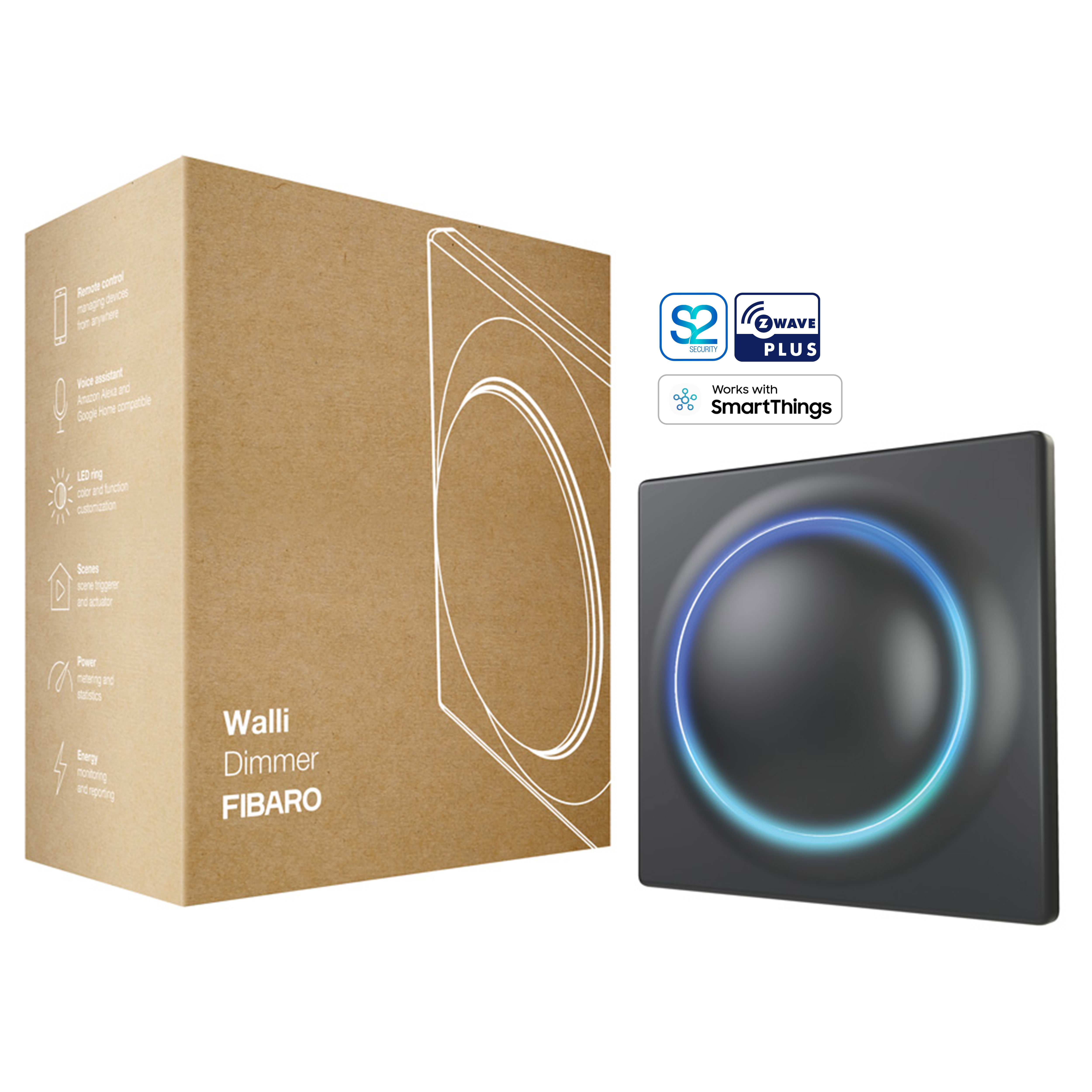 FIBARO Walli Dimmer (Schwarz)