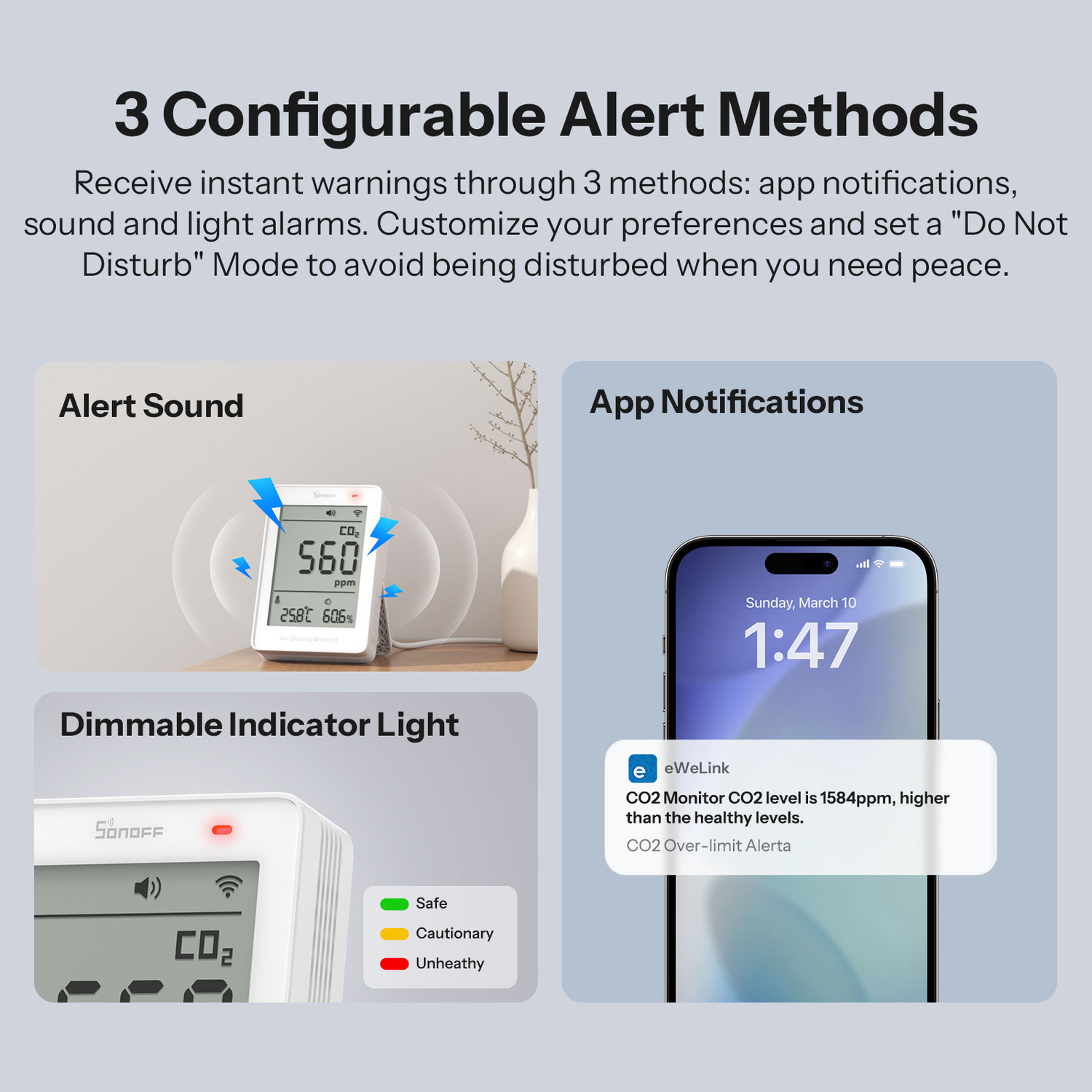 SONOFF AirGuard CO2-Luftqualitätsmonitor (Matter over WiFi)