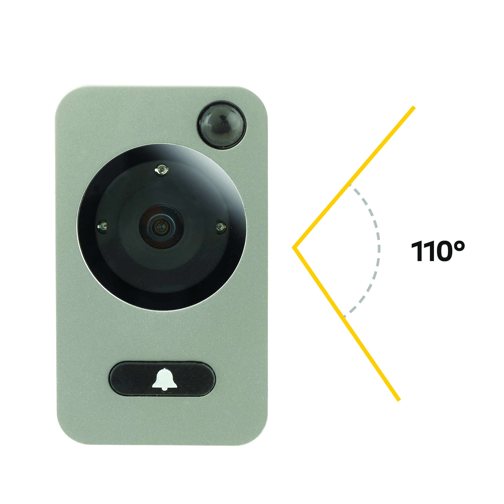Yale Yale Digital Door Spy DDV 5800, 4.3" Display (Silber) mit Motion Detection, Doorbell & Night Vision