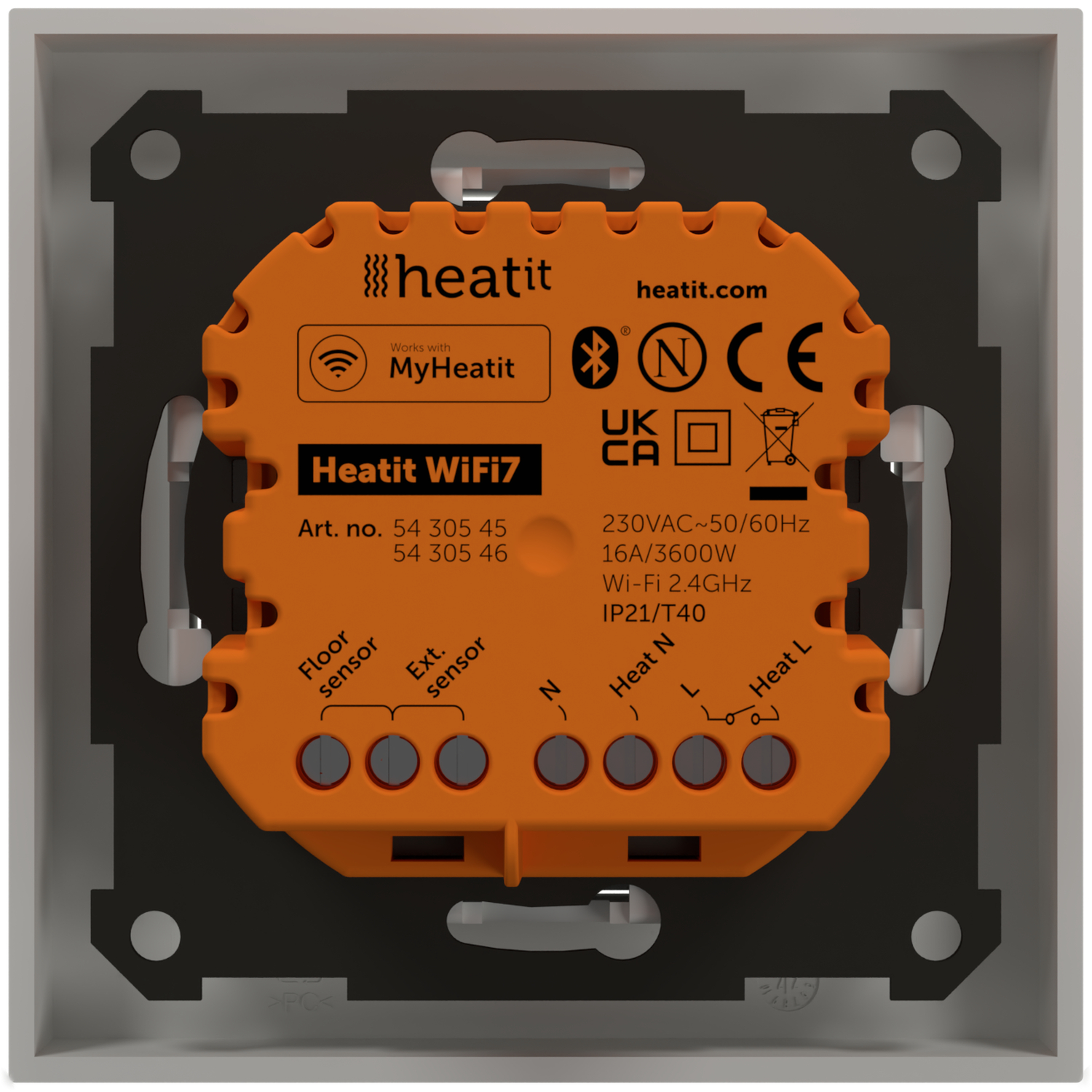 Heatit WiFi7 Thermostat (Weiß RAL 9003)
