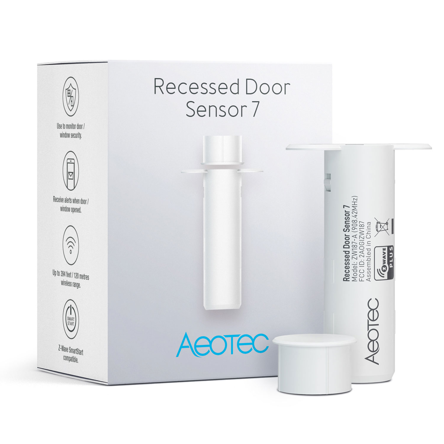 Aeotec Recessed Door Sensor 7 Z-Wave Plus V2 ZW187