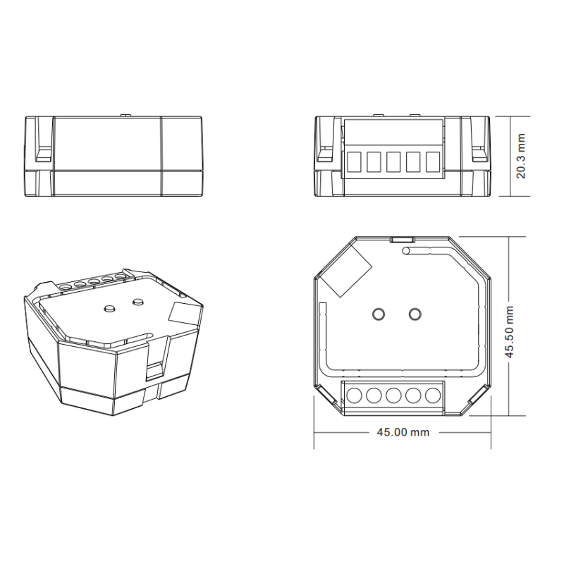 LED Trading Unterputz-Dimmer ohne Neutralleiter (Zigbee)