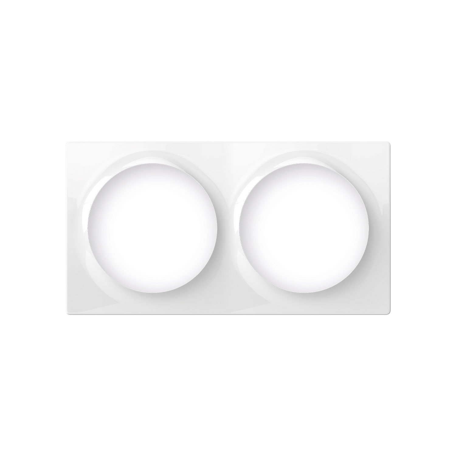 FIBARO Zweifach-Abdeckplatte für Geräte der Walli-Serie (Weiß)
