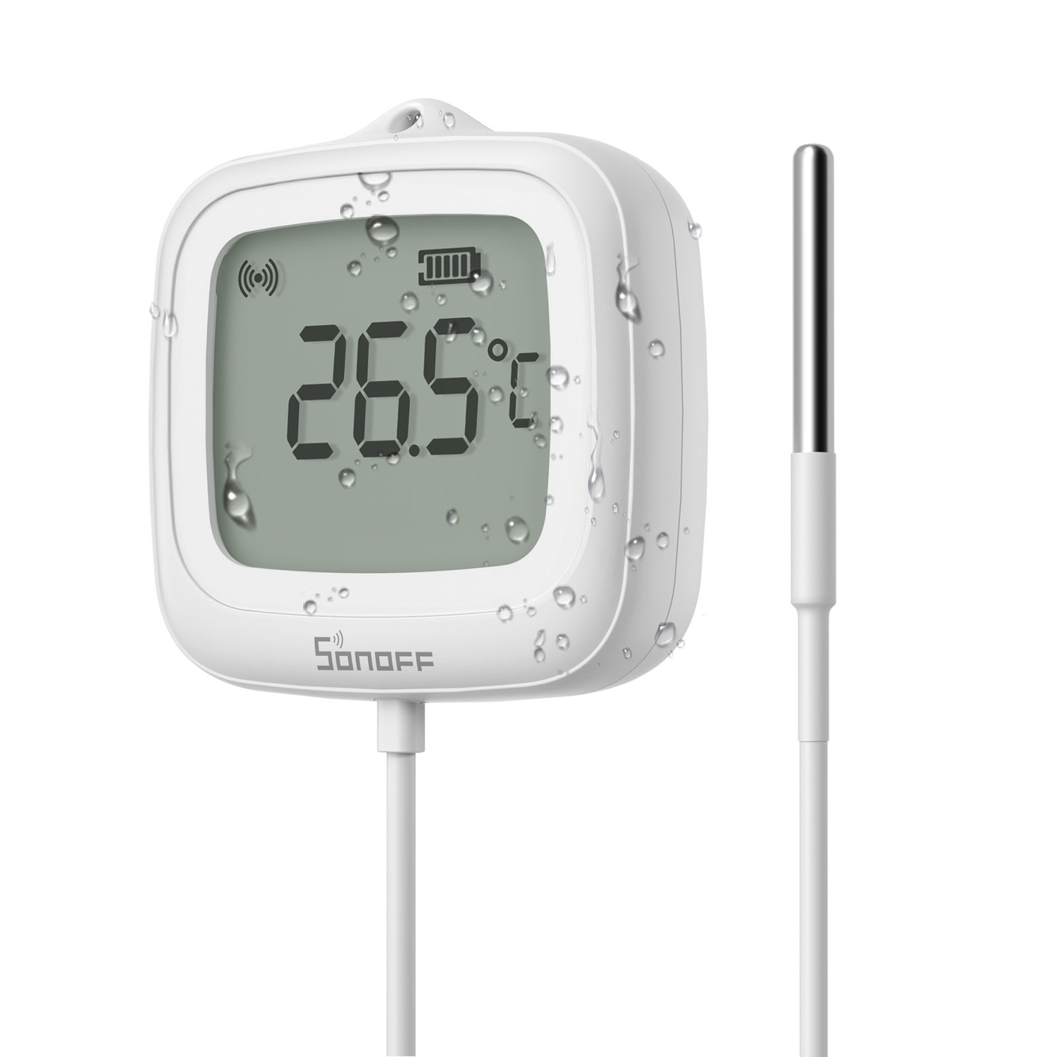 SONOFF LCD Smart Thermometer mit Sonde IP65 (Zigbee)