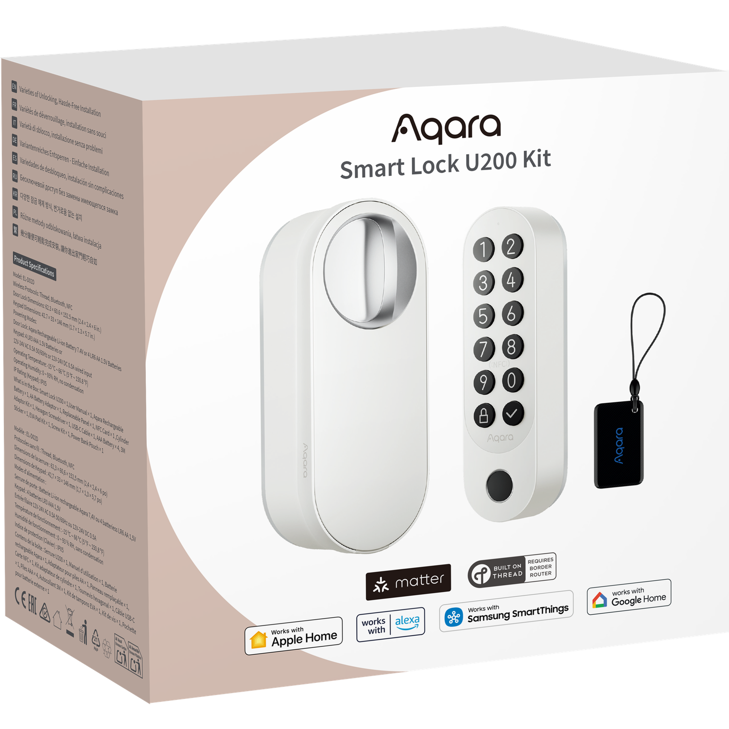 Aqara Smart Lock U200 KIT Weiß (Matter over Thread)