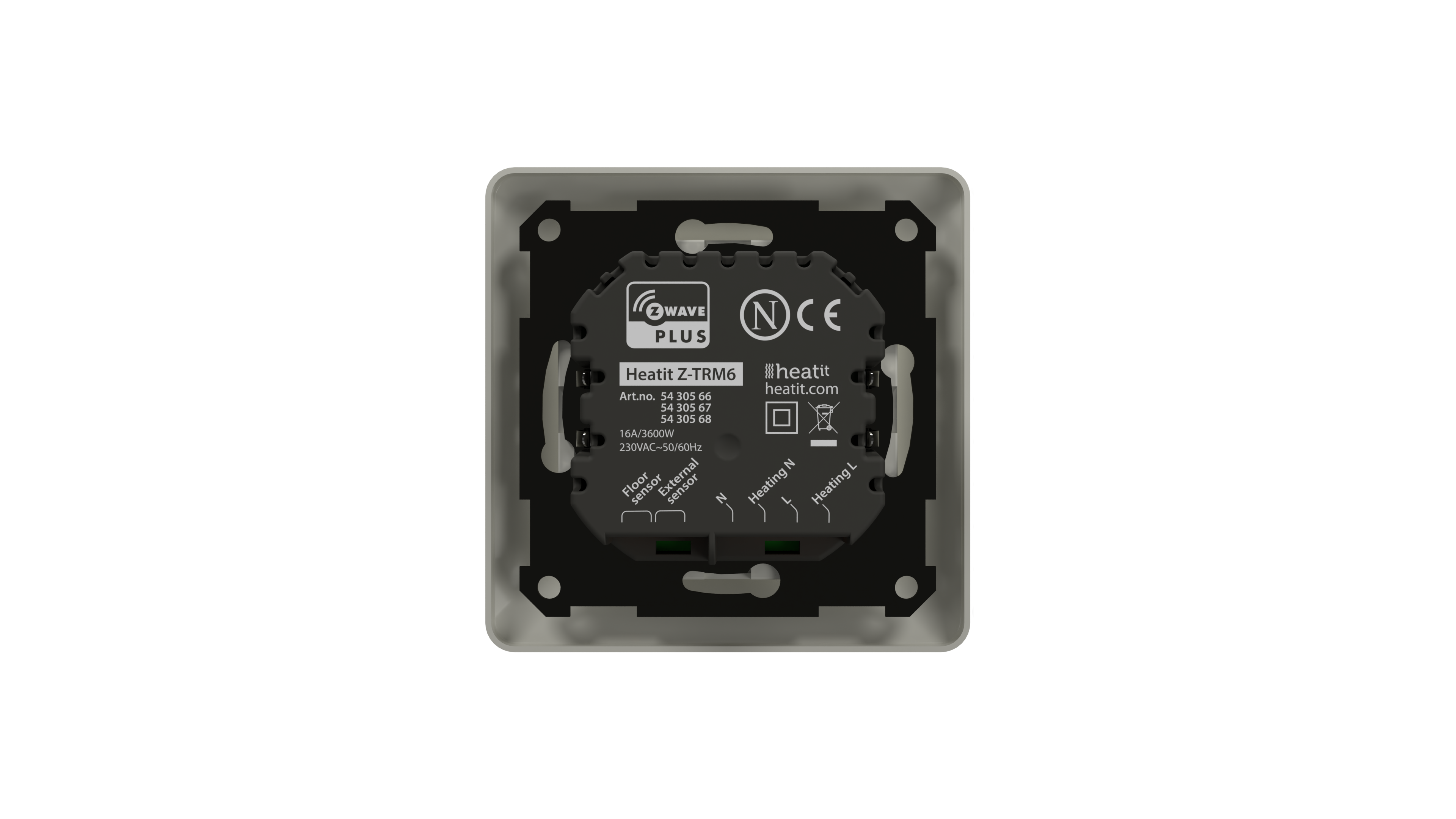 Heatit Z-TRM6 Thermostat Z-Wave 800er Serie (Weiß RAL 9010)