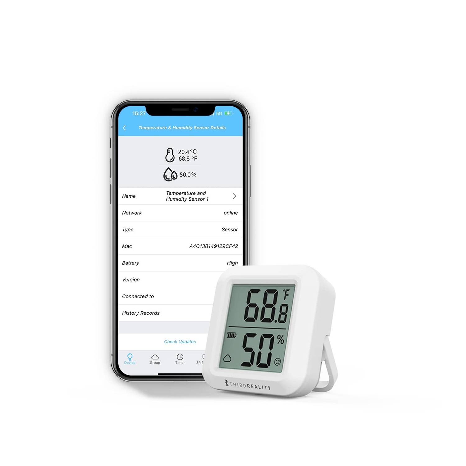 ThirdReality Temperature & Humidity Sensor (Zigbee)