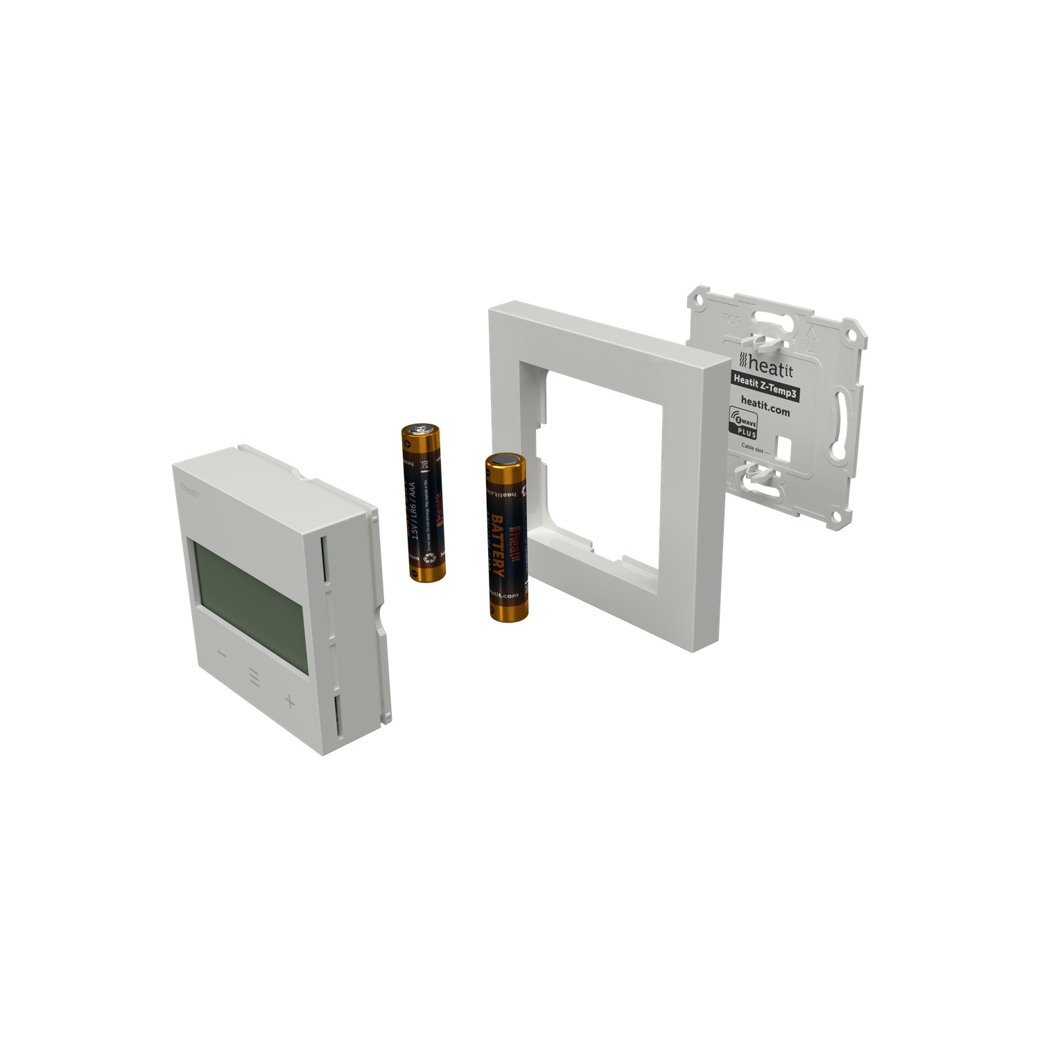 Heatit Z-Temp3 Batteriebetriebenes Thermostat 800er Serie (Weiß RAL 9003)