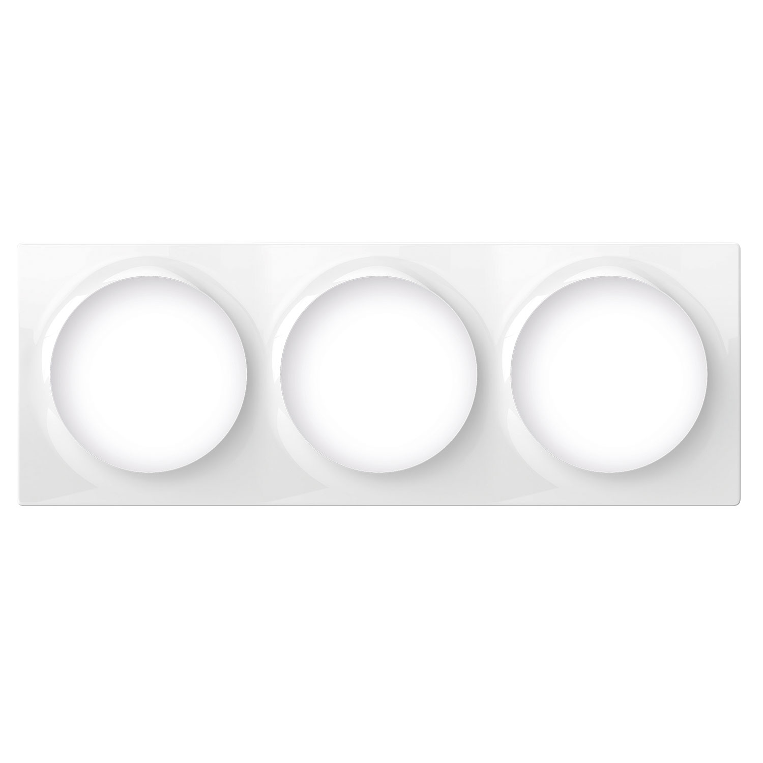 FIBARO Dreifach-Abdeckplatte für Geräte der Walli-Serie (Weiß)