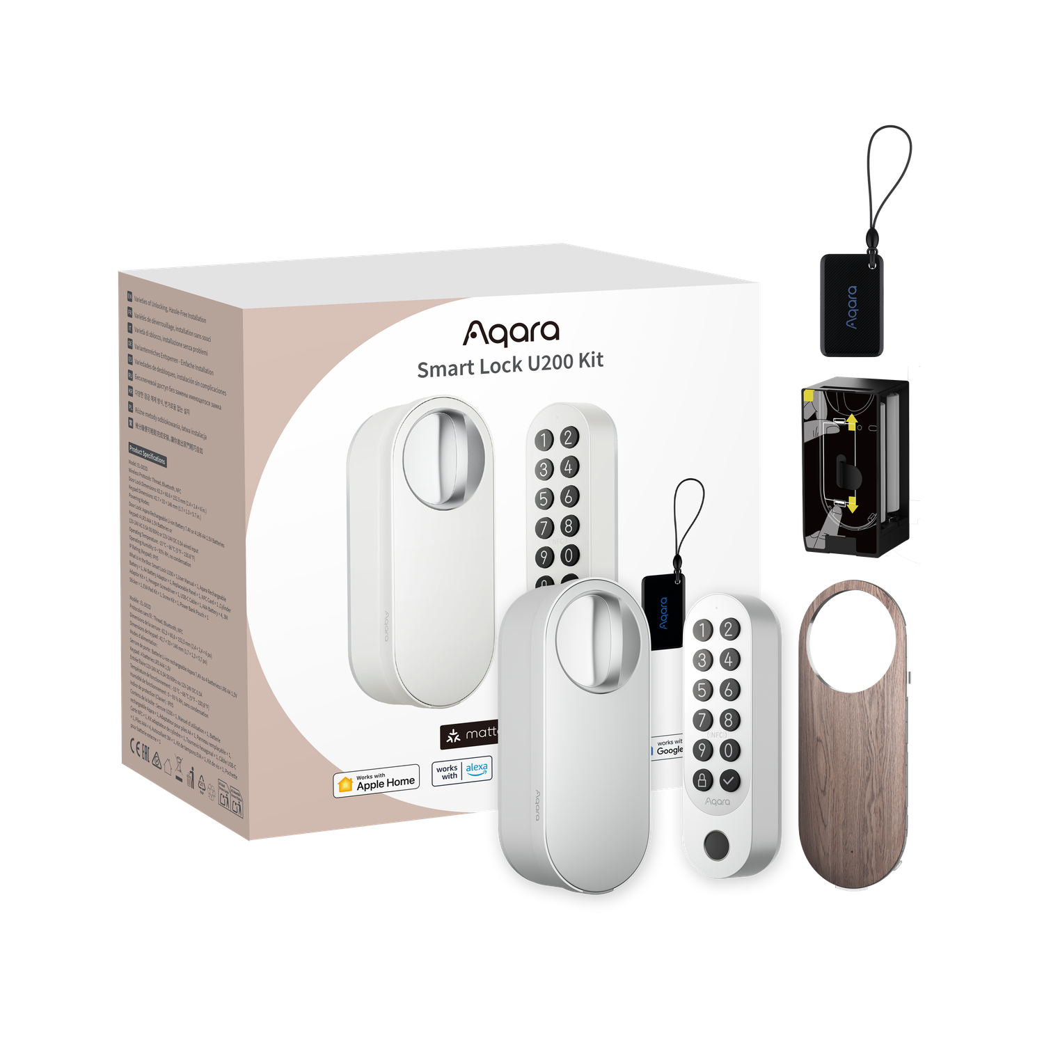 Aqara Smart Lock U200 KIT Weiß (Matter over Thread)