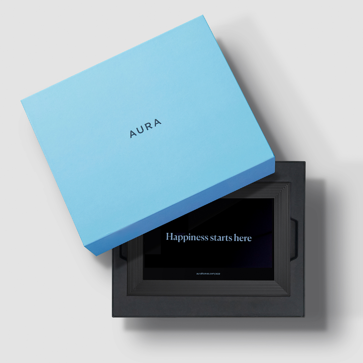 Carver by Aura Intelligenter digitaler Bilderrahmen 10,1 Zoll HD WLAN Gravel