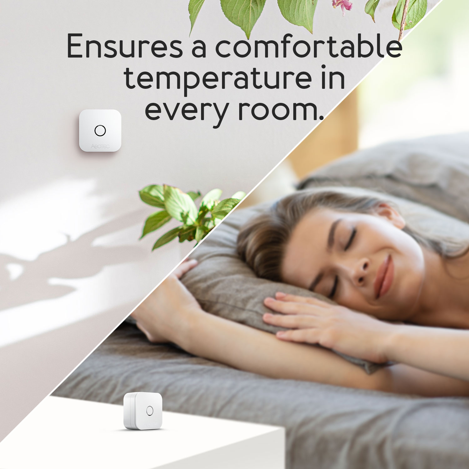 Aeotec aërQ Temperature & Humidity Sensor Temperatur-Feuchtigkeit-Sensor Z-Wave Plus V2 ZWA039
