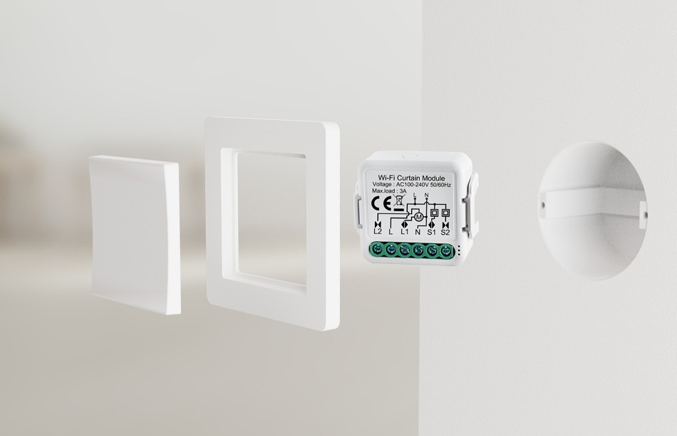 Netplus Shutter Switch WLAN Rollladenschalter 1-Kanal SmartLife oder Tuya Smart App