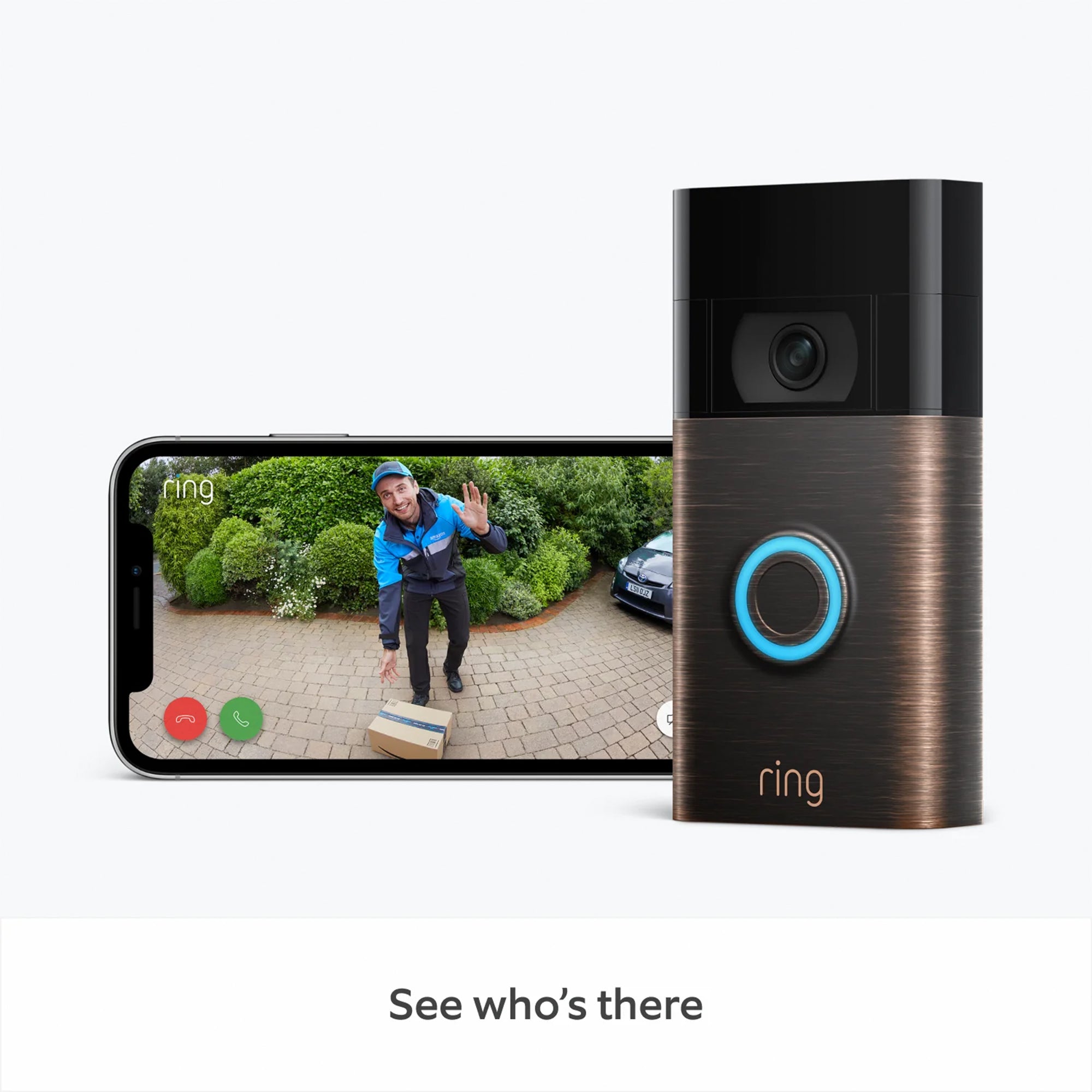 Ring Battery Video Doorbell 3rd Gen (Venetian Bronze)