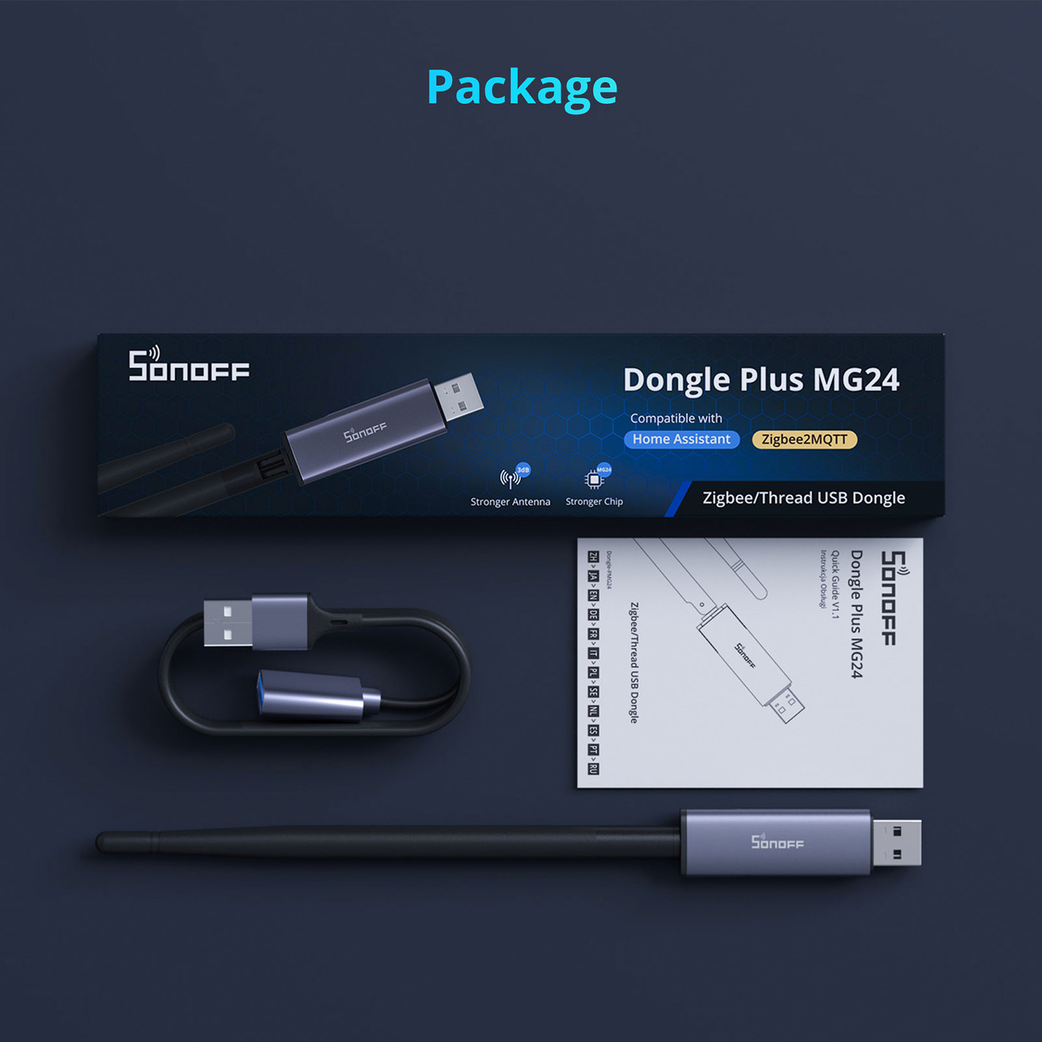 SONOFF Zigbee Thread USB-Dongle Plus MG24 (Zigbee, Thread)
